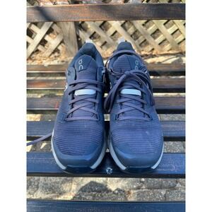 On Cloudwander Waterproof Trail‎ Running Shoes Women's Size 7.5 Navy Blue
